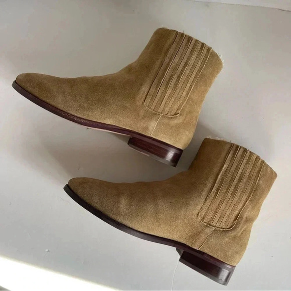 Crew sherpa lined chelsea suede boot 7.0 main image 9